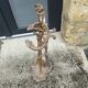 Brass fireplace set