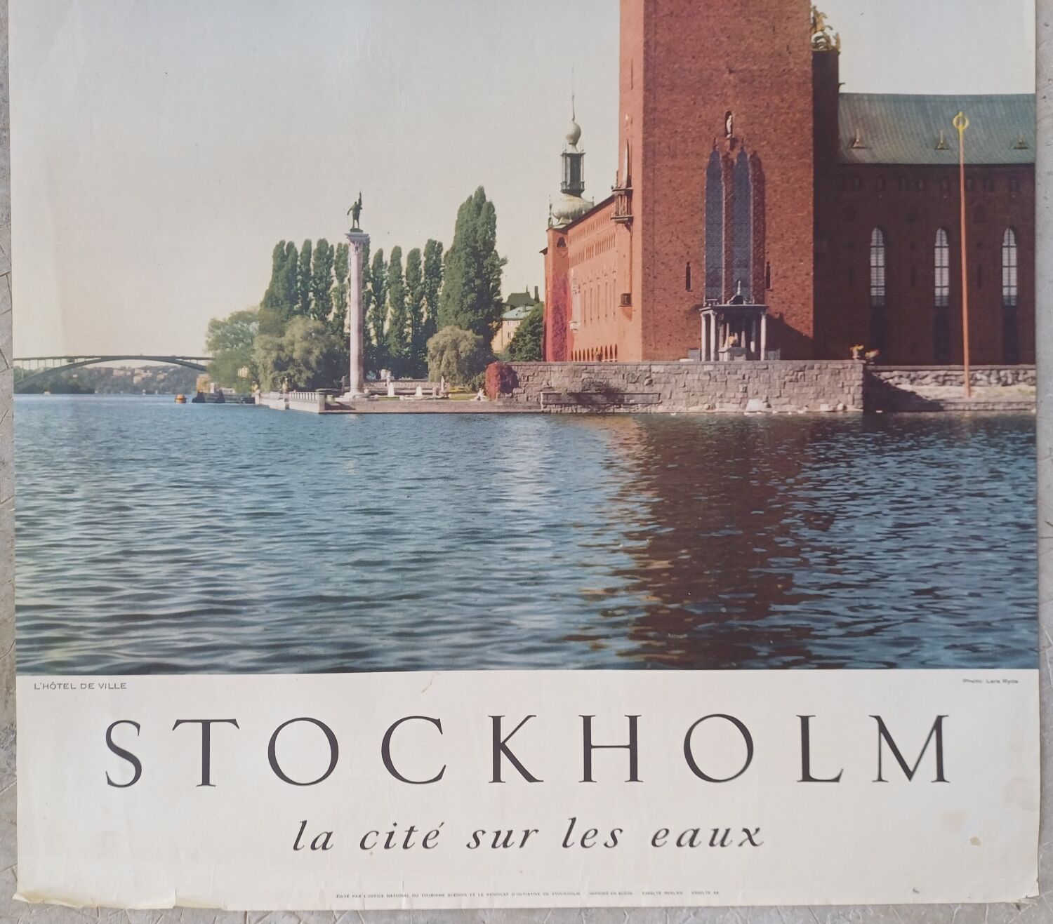Old poster Stockholm - Photo Lars Ryde 1950's