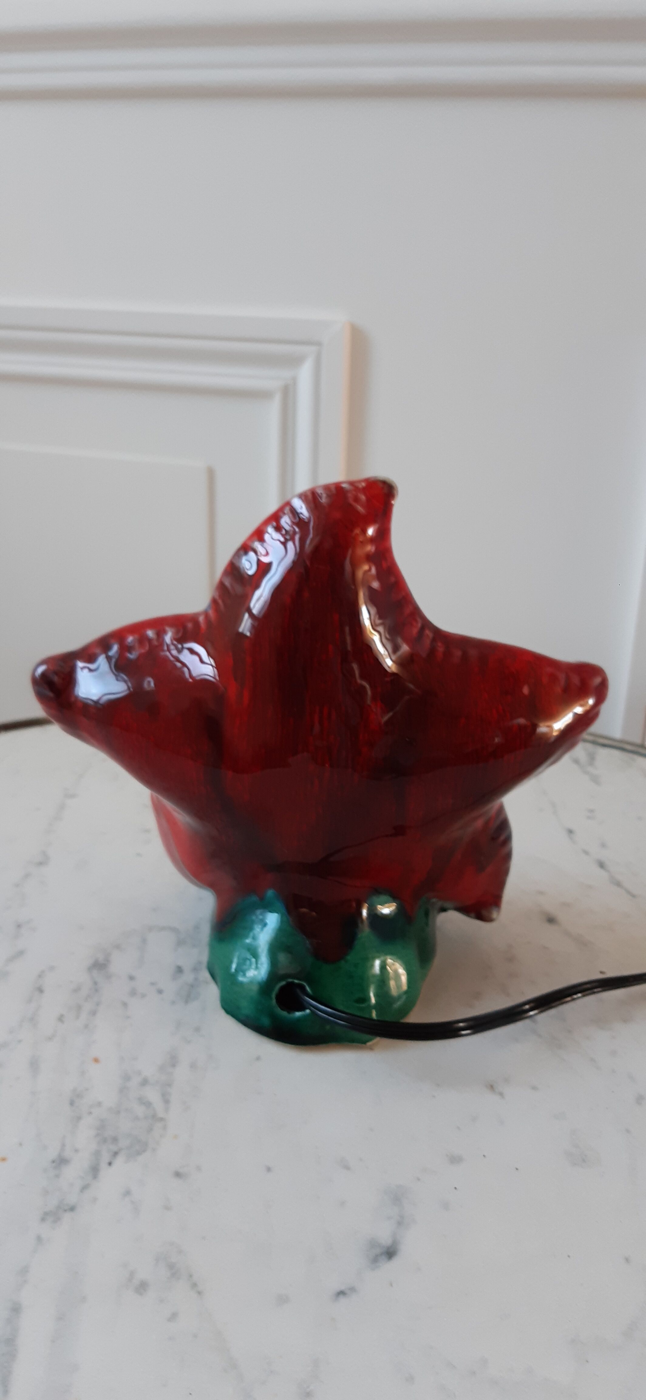 Starfish lamp Vallauris signed 60s-70s