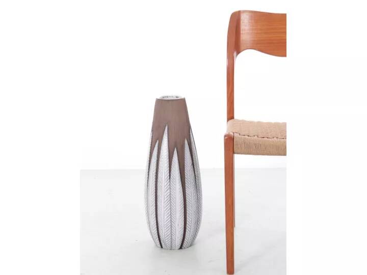 Vase scandinave en grès émaillé modèle Paprika H 52 cm