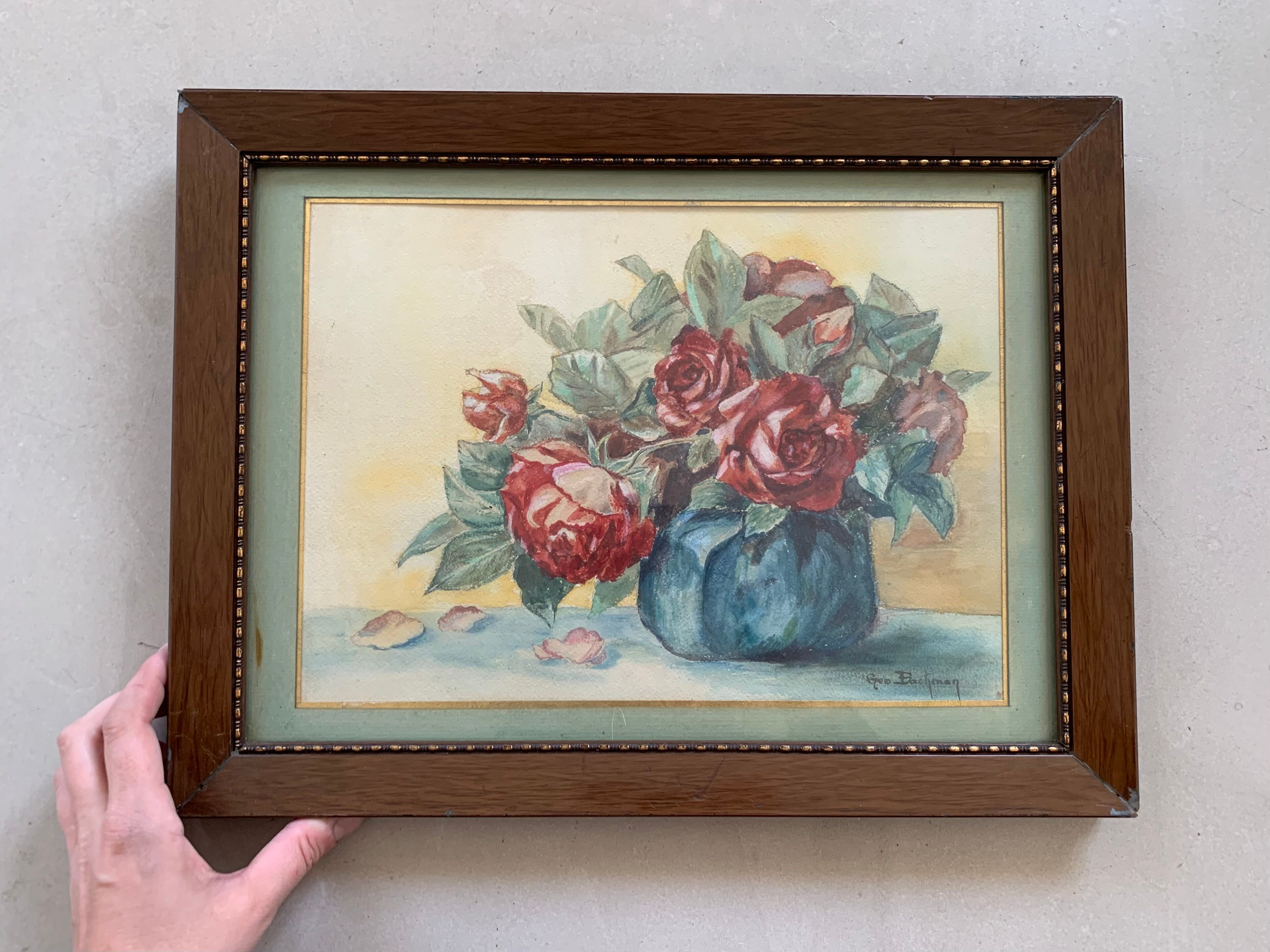 Painting pastel bouquet