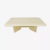 Travertine rectangle coffee table