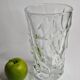 Sèvres crystal vase with rough glass pattern, 26 cm