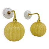 Appliques en verre de Clichy