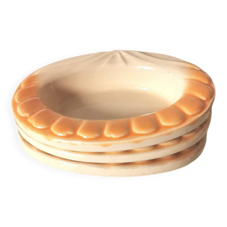 Set of 3 Charles Amand crab-shaped ramekins