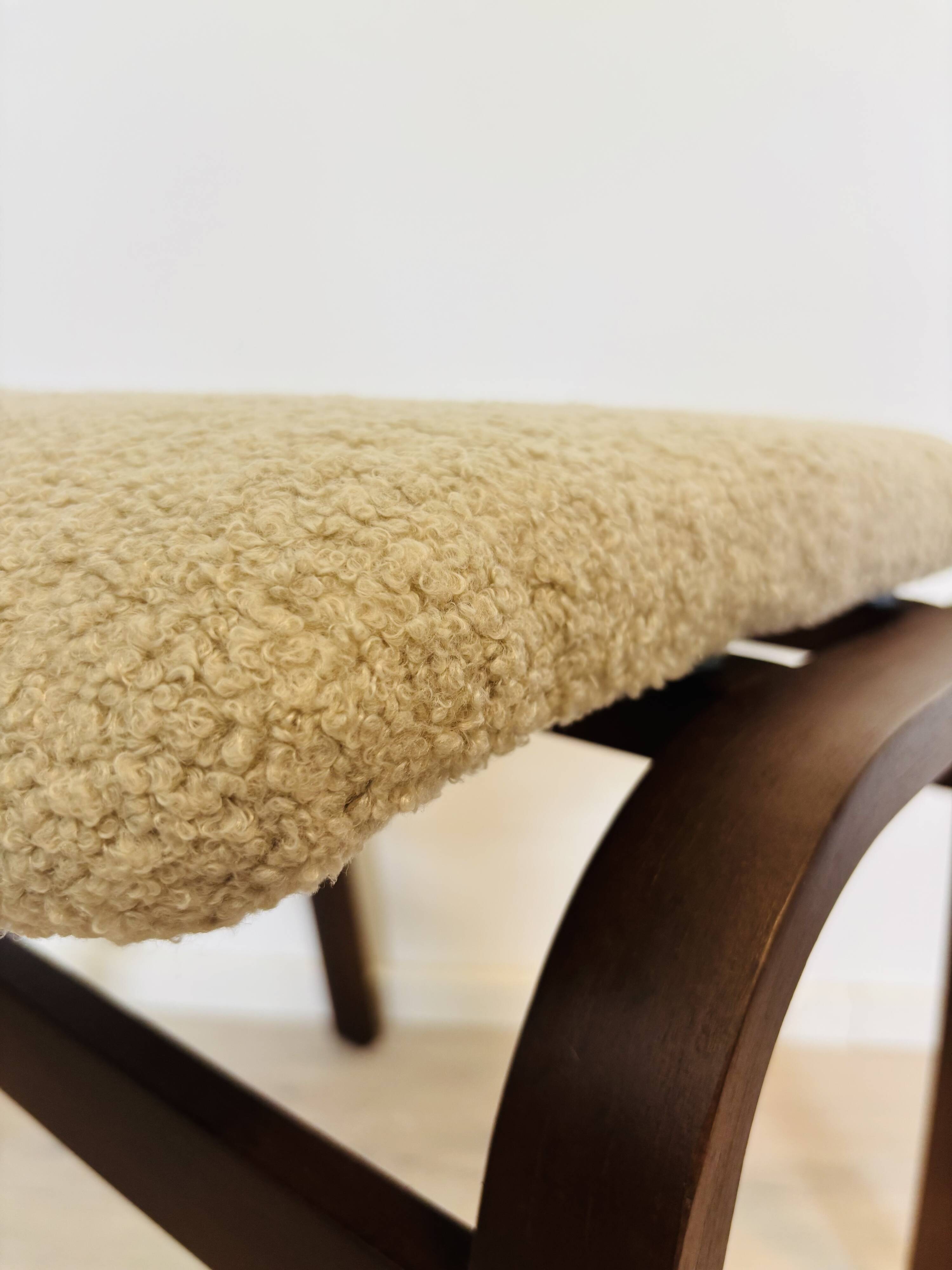 Vintage Ottoman by Ludvik Volak for Ton, Czechoslovakia 1960’s