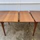 Extendable table 2 Scandinavian teak extensions 165/207/249 x 91cm vintage an60