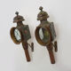 Pair of vintage wall lamps carriage lanterns, cab, electrified lanterns. Year 20 30