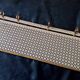 Brass and perforated metal coat and hat rack, 1960s