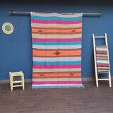 Tapis berbère marocain fait main multicolore 140 x 230 cm