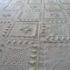 Old crochet bed cover 255 cm x 215 cm