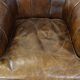 Stylish armchair with a unique design and beautiful finish, made of leather