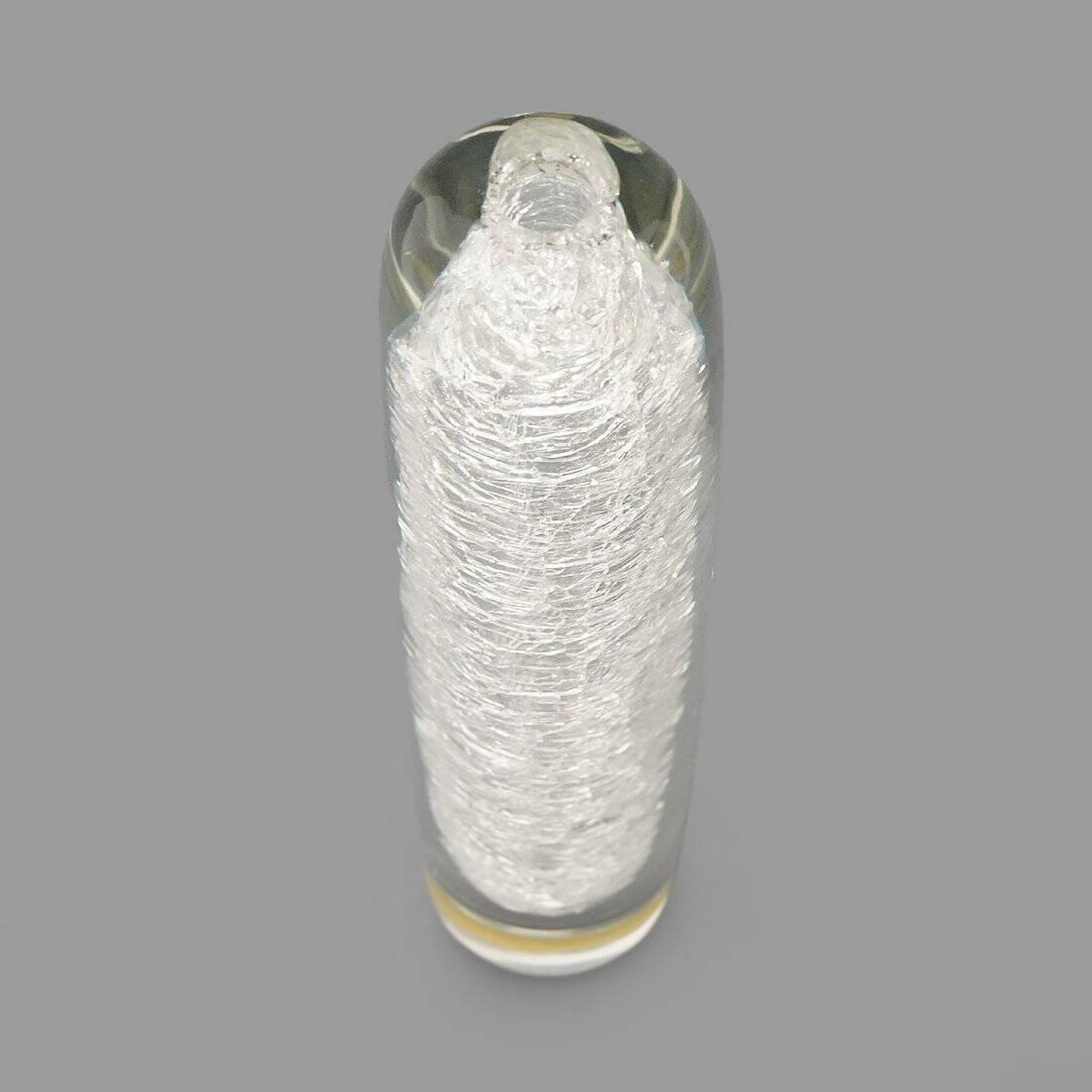 Transparent Glass Vase by Alfredo Barbini for Barbini, 1970s
