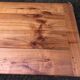 Antique farmhouse table in solid cherry wood in Louis Philippe style.