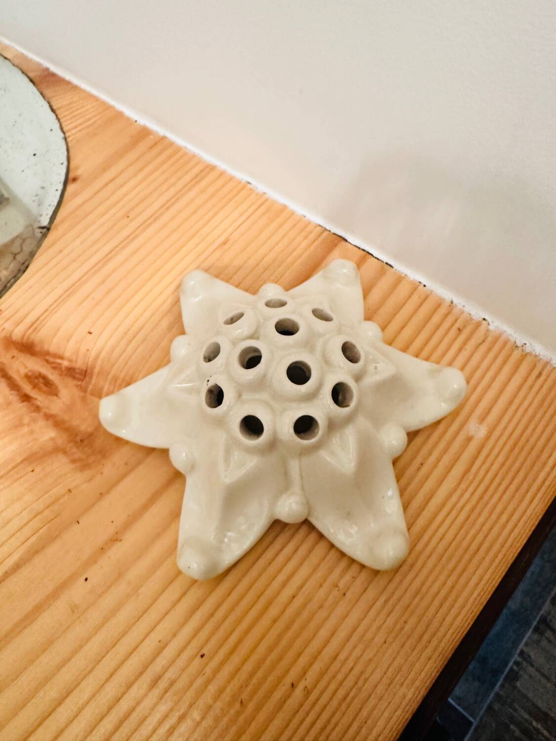 Antique ceramic single-flower vase