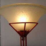 Lampadaire design italie 180cm tubulaire rouge