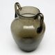 Postmodern vase, olive antico glass, designed by Z. Horbowy, Poland, 1970s