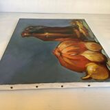 Still life painting oil on canvas signed