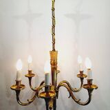 Louis xvi bronze chandelier 6 lights