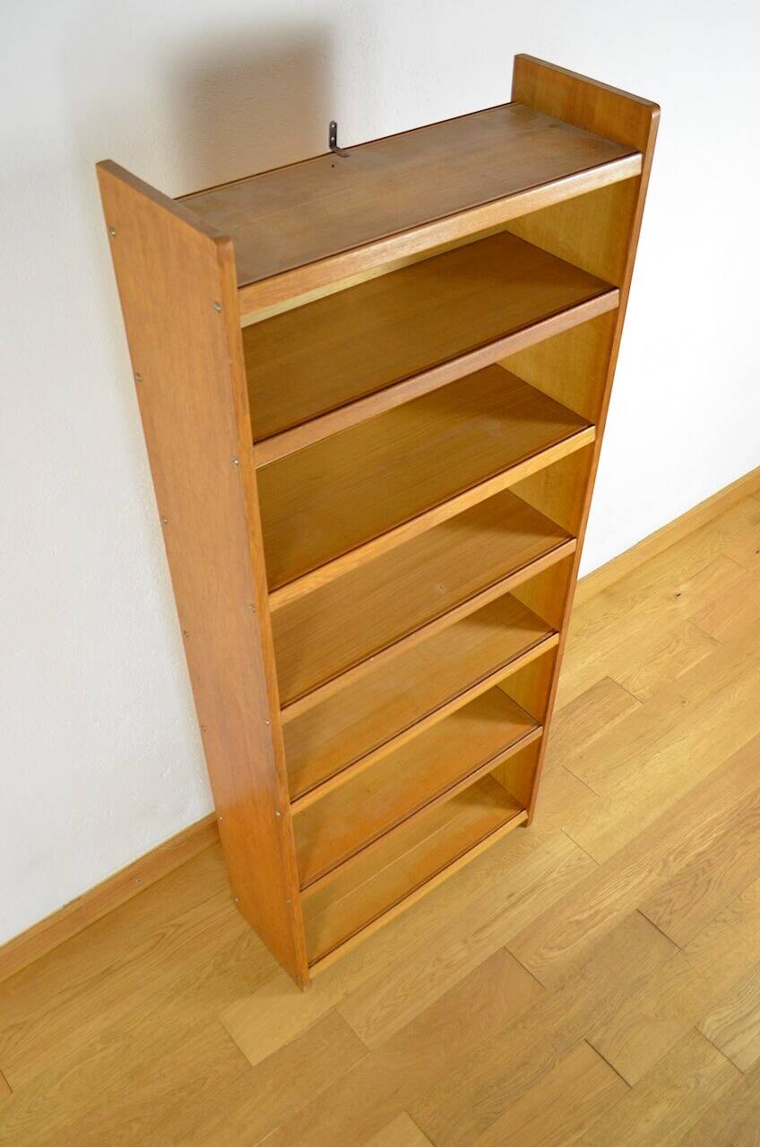 Vintage Light Oak Shelf 1960