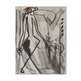 Abstract painting on contemporary canvas expressionism modern German art