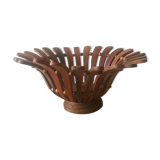 Vintage wood trinket bowl