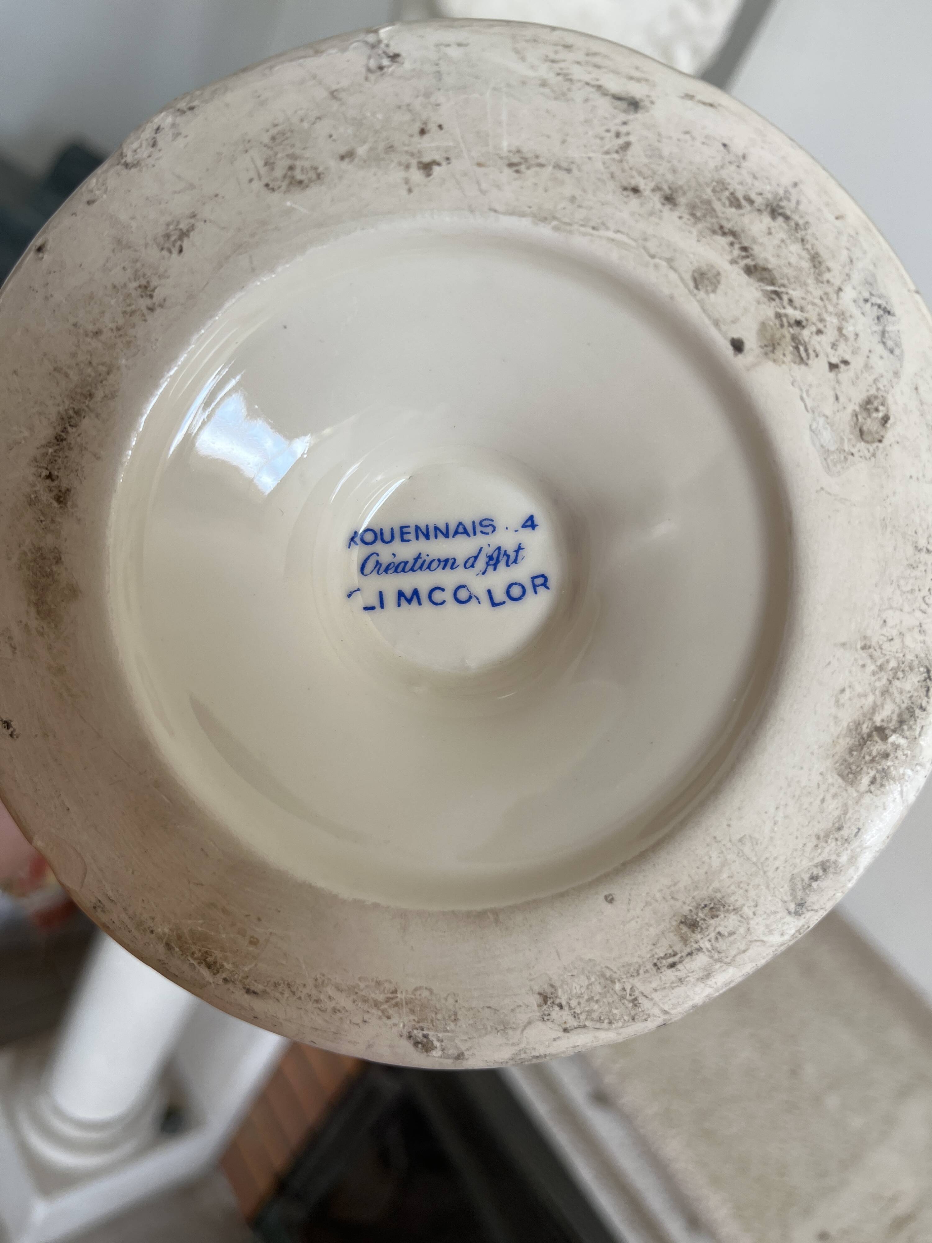 Porcelain jug limcolor