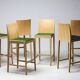 Set of six beech bar stools "Anna" by Crassevig, Italy, 1990s.