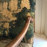 Louis XIII armchair called sheep's bones with aubusson tapestry