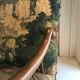 Louis XIII armchair called sheep's bones with aubusson tapestry