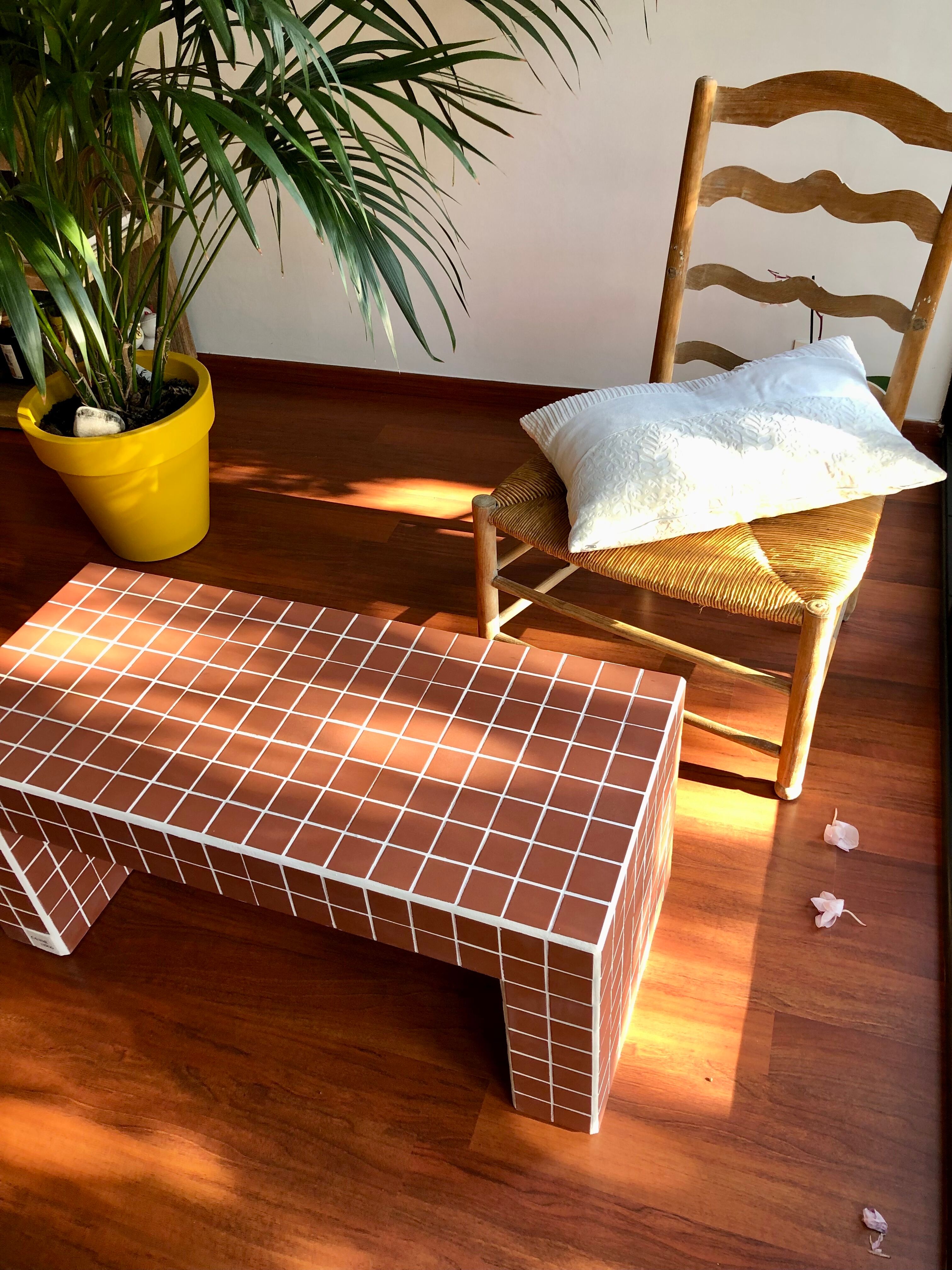 Ceramic tile coffee table