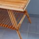 Audoux Minet / Capron 1950 rattan coffee table