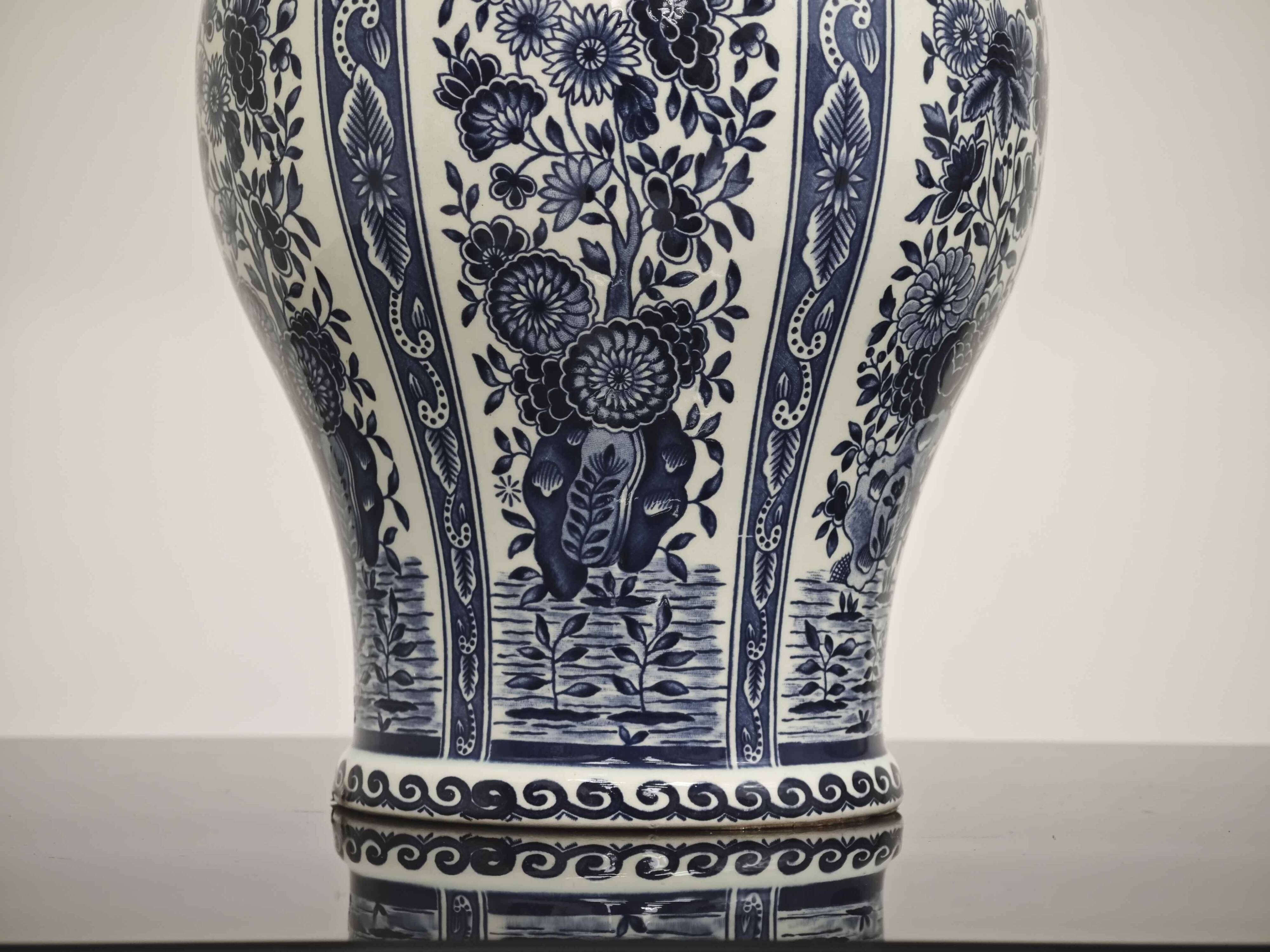 Delft Blue Porcelain Pot by Royal Sphinx by Bosch