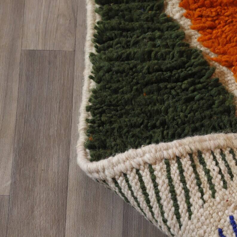 Multicolored Berber wool rug 250cmx150cm