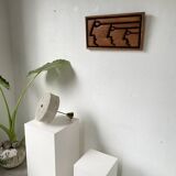 70s granite Perspex pendant light