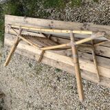 Rattan and bamboo coffee table