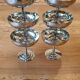 6 Rémi Letang stainless steel ice cream cups, 1970s