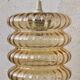 Lustre cylinder vintage glass amber saucers stacked