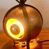 Pair of art deco lamps in brassware