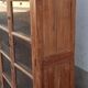 Old wooden glass cabinet