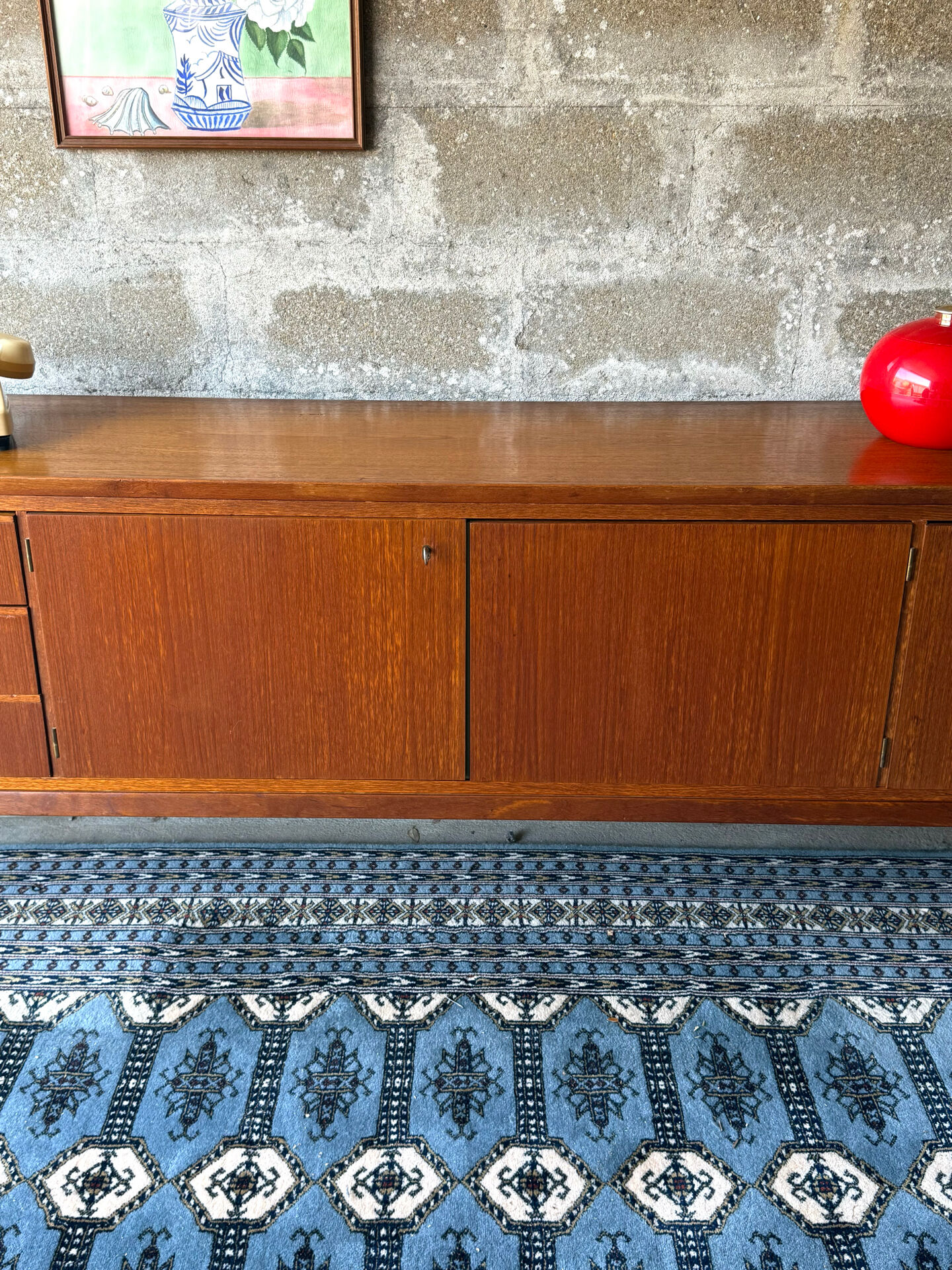 Vintage Scandinavian teak sideboard, 1960.