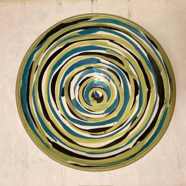 Spiral Pattern Salad Bowl