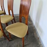 Set de  6 chaises à manger vintage danoises par Niels Koefoed