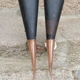 Pair of vintage 50s copper and metal wall lights