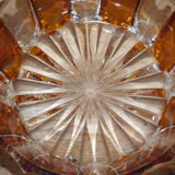 Empty cup two-tone glass pocket - double vintage layer - Bohemian