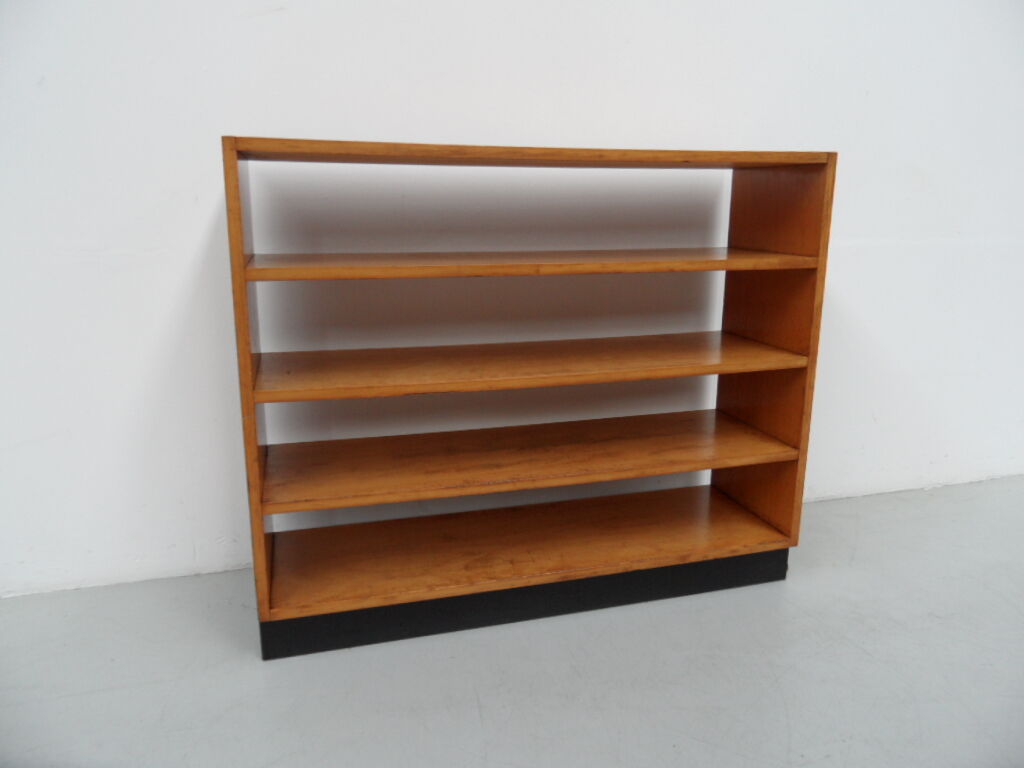 Vintage school open bookcase 1960's