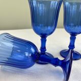 Blue stemmed glasses