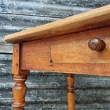 Antique table dining table desk 60x80 cm beech