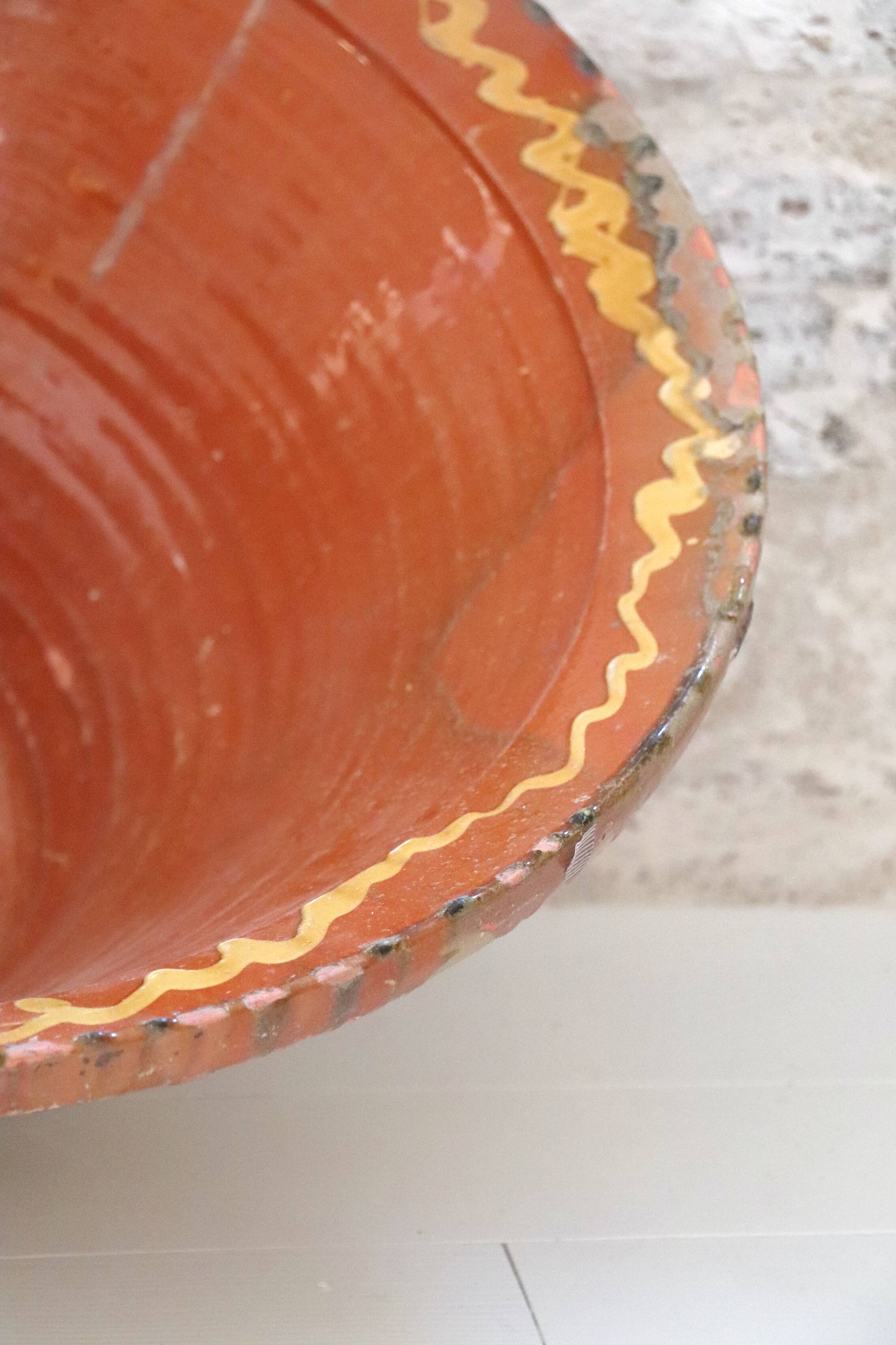 Large Lebrillo Pottery Minorca Spain 19th century