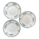Series of 3 old flat plates
